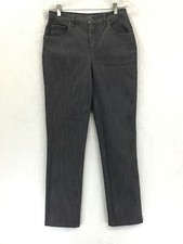Gloria Vanderbilt Amanda / Gray Midrise Tapered Stretch Denim Jeans / Size 4