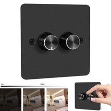 2 Gang 120W DC 12V-24V Light Dimmer PWM LED Dimmer Switch 3 Wires for Car Truck