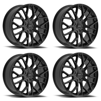 Set 4 17'' Motiv 441B Zenith Gloss Black 17x7.5 Wheels 5x112 5x4.5 Rims 40mm