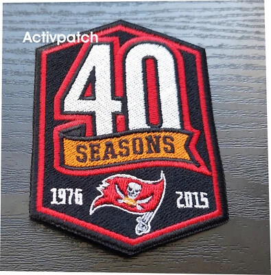 PATCHKING MADE IN GERMANY Tampa Bay Buccaneers 40th Seasons Anniversary Patch Logo NFL Football Superbowl