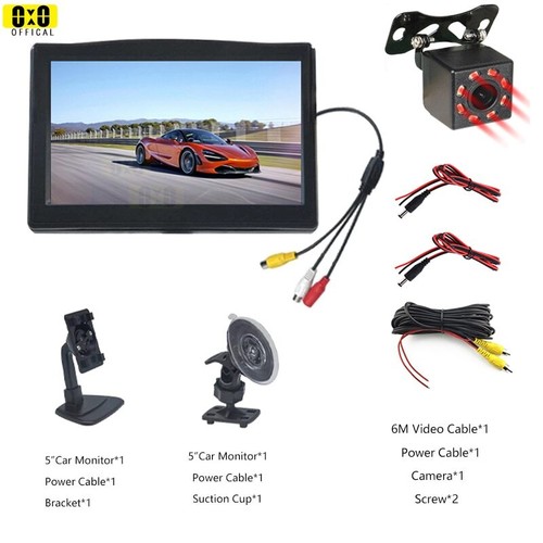 Car Monitor Reverse Camera 5" Screen Car Rear View Camera Backup Camera kit - Picture 26 of 36