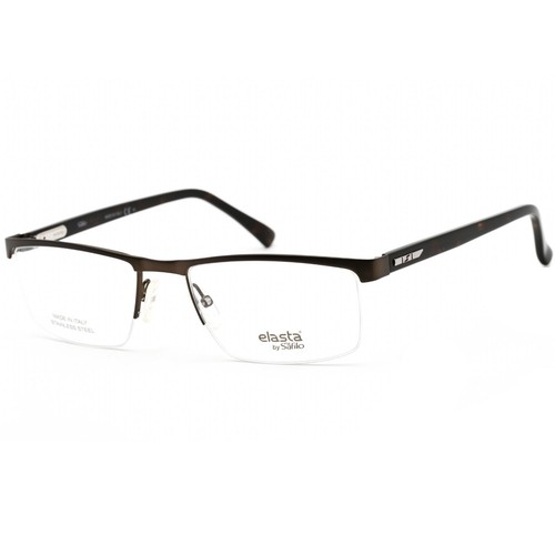 Elasta Men's Eyeglasses Adjustable Nose Pads Matte Brown Frame E 7243 04IN 00 - 第 1/2 張圖片