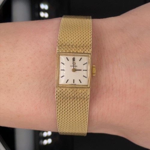 omega 14k gold ladies watch vintage