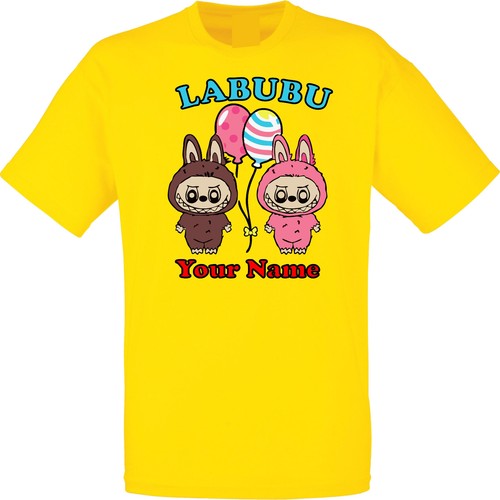 T-shirt Labubu Carton, maglietta mostro Labubu Coquette carina, maglietta amante di Labubu - Foto 15 di 17