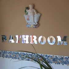 Internal or Outdoor Mirrored Letters with Fixings Custom / Bespoke Wording