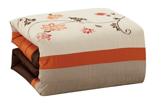 Chezmoi Collection Serene 7-Piece Luxury Autumn Floral Embroidery Comforter S... - Picture 7 of 9