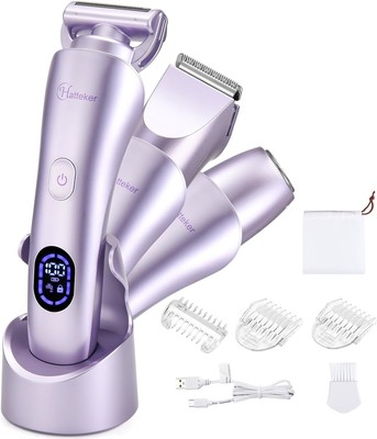 Hatteker Women's Electric Shaver Bikini Trimmer Hair Trimmer for Women