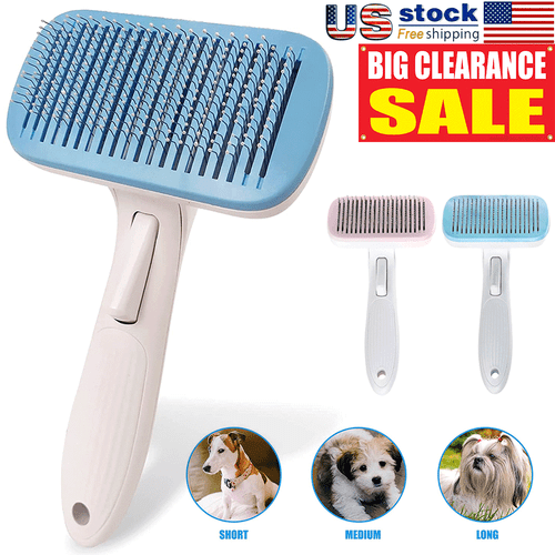 Portable Pet Hair Brush Dog Cat Hair Remover Comb Massage Brush W/Protect Cover | eBay Portable Pet Hair Brush Dog Cat Hair Remover Comb Massage Brush W/Protect Cover | eBay