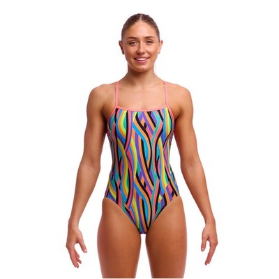 Funkita Badeanzug chlorbeständig schnelltrocknend blickdicht Curl Curl für Damen
