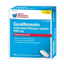 Good Neighbor Pharmacy Mucus ER Guaifenesin 600mg Tablets 20ct