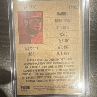 Onyx Vintage Rainiel Rodriguez St. Louis Autograph Serial #/180