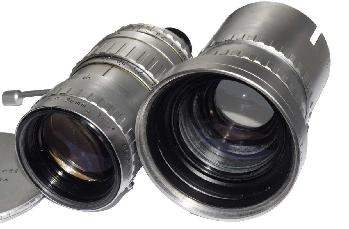 Angenieux Zoom Type K3 9-36mm f/1.4 w/Retro Zoom Type K 6.5-25mm