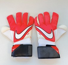 Nike Grip 3 Goalkeeper Gloves Red / White Adults Size 8 New (See Photos)
