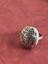 Silver Affirmations Ring Size 8
