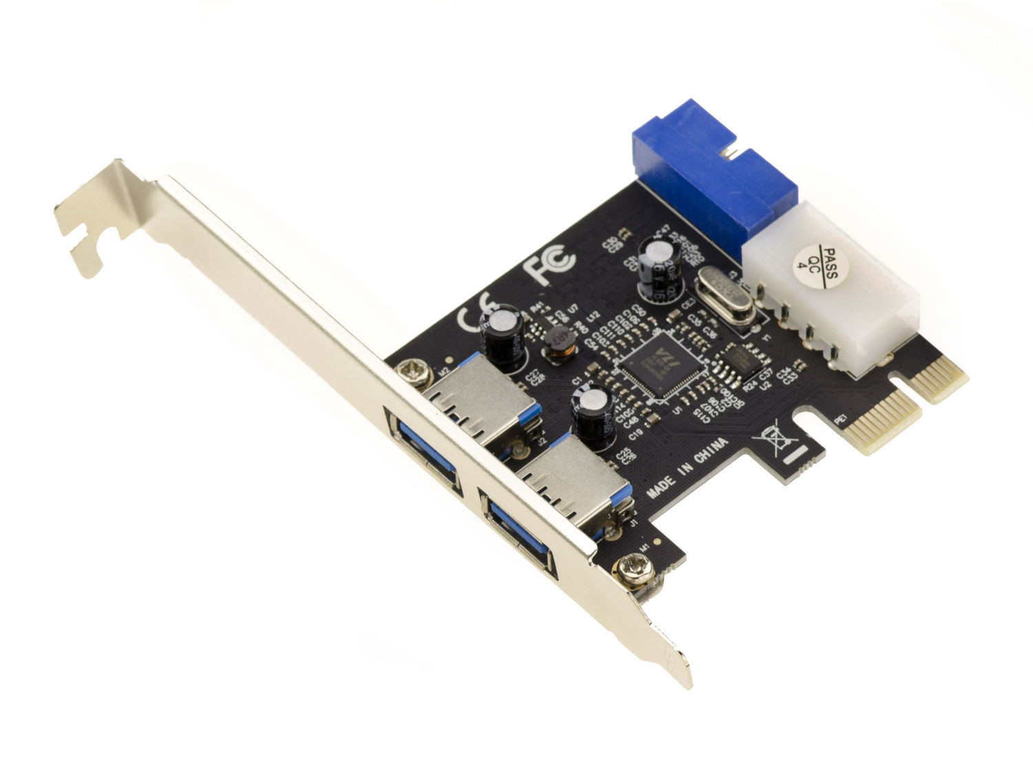 PCIE USB 3.0 (USB3 SUPERSPEED) - 2 + 2 Porte / Chipset VIA - Connettore 19 Pin