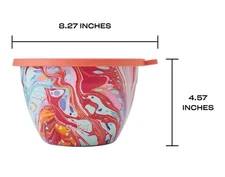 S'well 64 oz. Eats Salad 18/8  Stainless Steel Food Salad Lid Bowls 