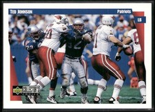 1997 COLLECTOR'S CHOICE TED JOHNSON NEW ENGLAND PATRIOTS #240