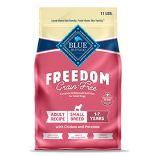 Blue Buffalo Freedom Grain-Free Small Breed Adult Dry Dog Food, Chicken Potato
