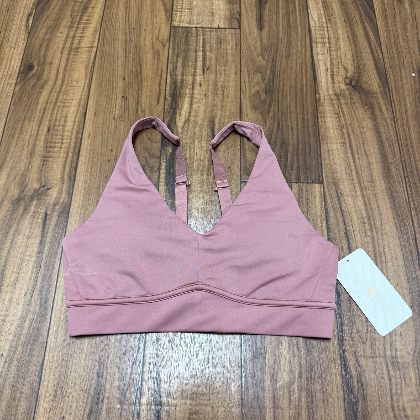 NEW Fabletics All Day Everyday Bra Orchid Smoke Pink Womens Large READ
