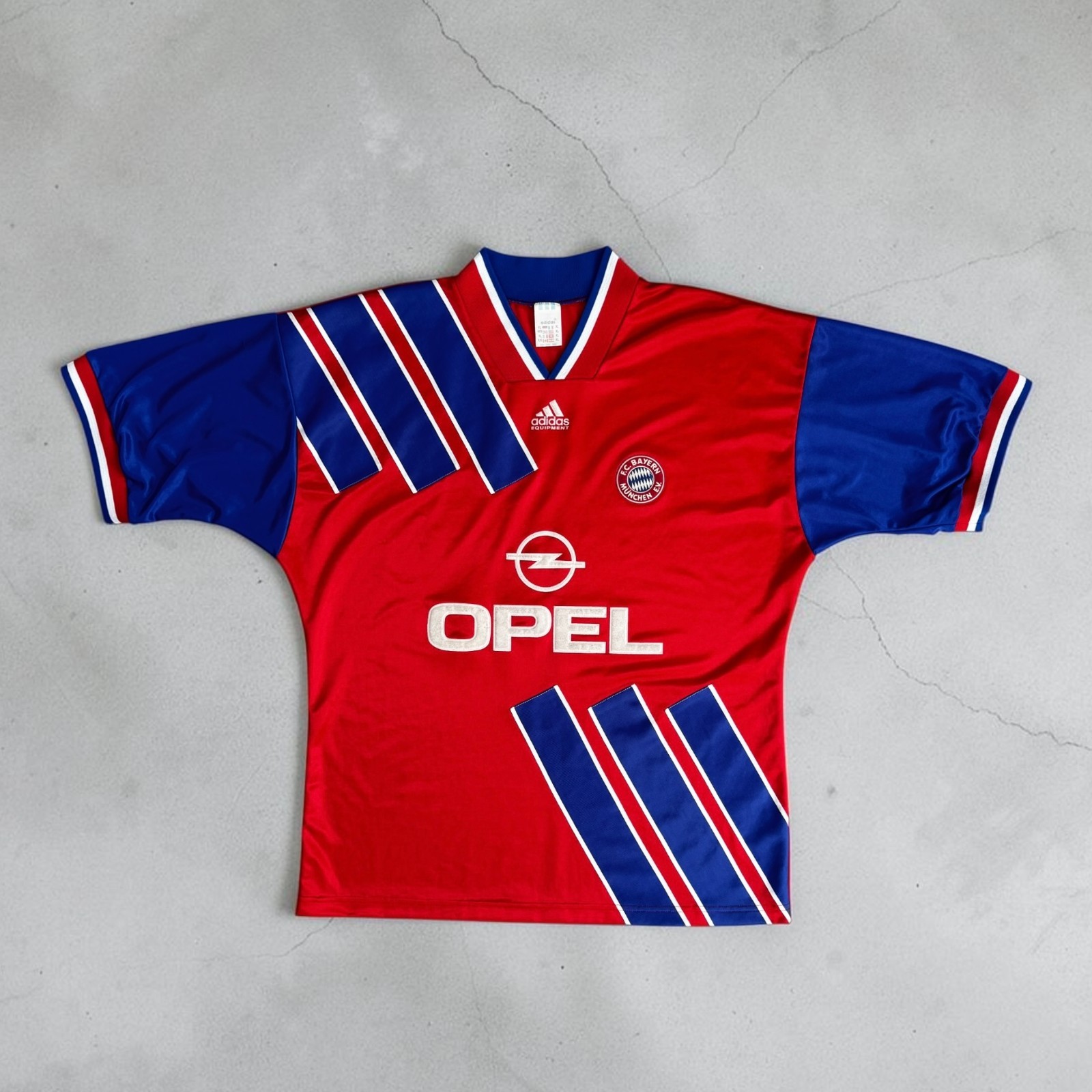 Vintage Adidas FC Bayern Munich 1993-95 Home Jersey Opel Shirt XL 90s