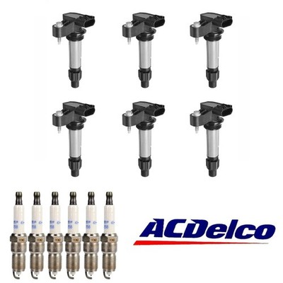 Ignition Coil Pack and ACDelco Spark Plug For 2010-2015 Chevrolet Camaro 3.6L V6