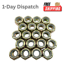 Quantum Forge 20 Pcs 5/16"-18 Grade 8 Nylon Lock Nuts Yellow