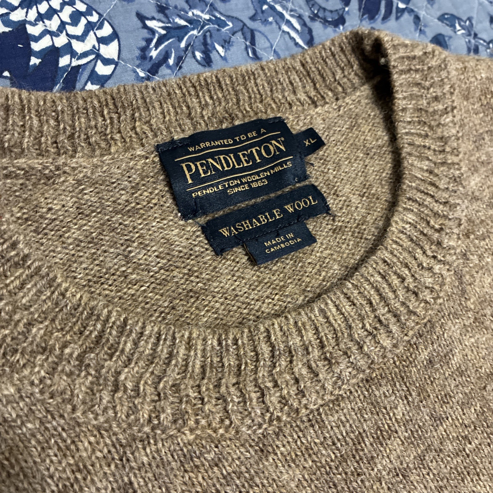 Pendleton Crew Neck Washable Wool Pullover Sweate… - image 2