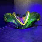 Murano Ashtray Bowl Uranium Cadmium Selenium Glass Hand Blown Vintage Uv Glow