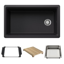 Blanco 443314 Inteos 33" Undermount Single Basin Granite - Black