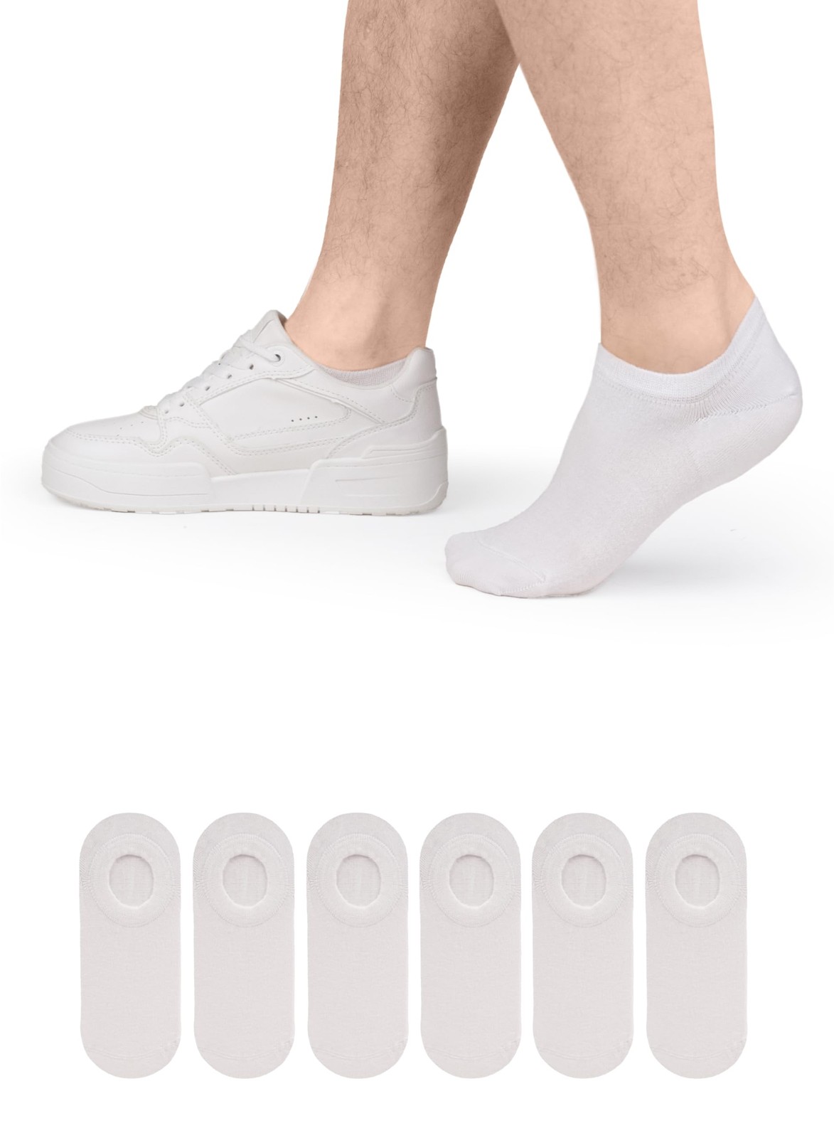 White (6 Pairs)