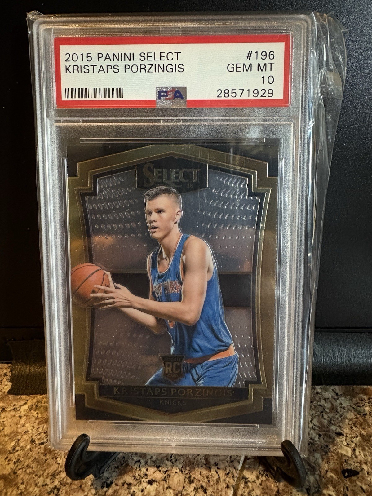 2015-16 Panini Select - Kristaps Porzingis #196 RC Rookie PSA 10