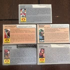 GI Joe Uncut File Card 5 Card Lot - Heavy Metal, AVAC, Lampreys, Strato-Viper