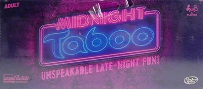 Hasbro Gaming Midnight Taboo Party Brettspiel für Erwachsene 4+ Spieler - Neu & Versiegelt