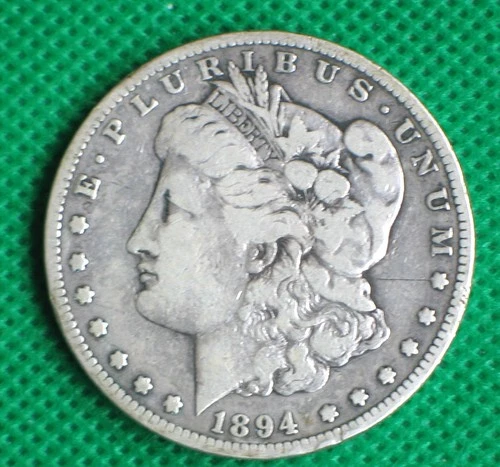 1894-S Morgan Silver Dollar-Fine-Rare Mintage of 1,260,000-Free & Fast Shipping