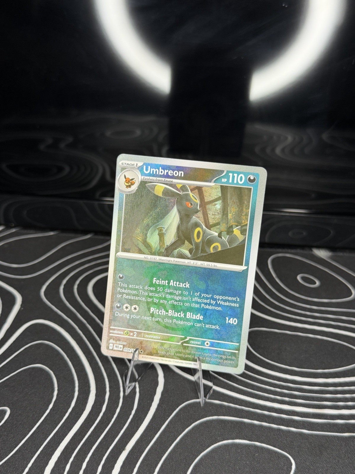 Umbreon 059/131 Prismatic Evolutions Master Ball Reverse Holo Mint Condition TCG