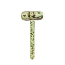31" Inflatable 100 Dollar Bill Mallet Swim Pool Water Float Blow Toy Floatie