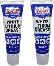Lucas Oil 10533 White Lithium Grease - 8 Ounce Squeeze Tube, 2 Pack