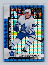 2017-18 O-Pee-Chee Platinum Rookie Andreas Borgman #183 Royal Blue Cubes /99 RC