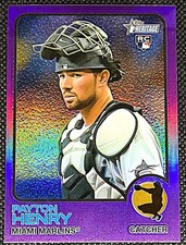 Payton Henry 2022 Topps Heritage High Number Purple Refractor #656 Rookie RC 
