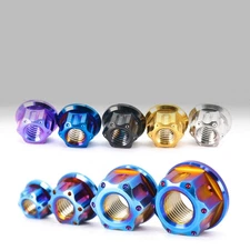 M6 M8 M10 M12 M14 M16 M20 Titanium Nut Ti Flange Nuts for Motorcycle Rear Axle