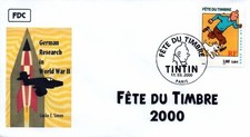 FRANCE 3303 FDC Premier Jour 20 Fête du Timbre 2000 TINTIN HERGE KUIFJE BD