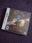 999: Nine Hours, Nine Persons, Nine Doors (Nintendo DS, 2010) Complete CIB NICE!