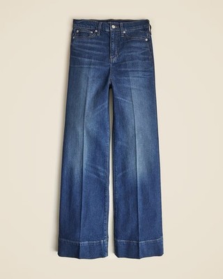 NWT J.Crew High-rise denim trouser jean Henry Louie Wash sz 28 CC566