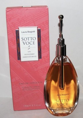 Laura Biagiotti Sotto Voce Eau de Toilette 75ml Spray NEU OVP RAR Vintage Damen