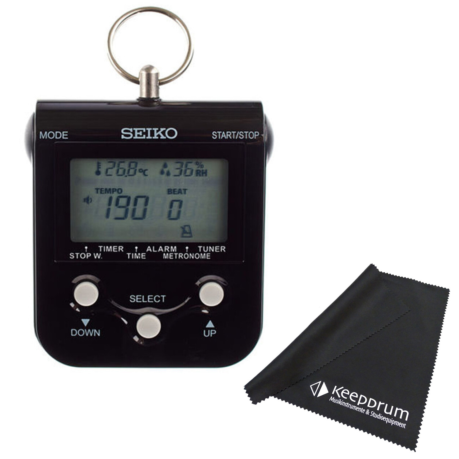 Цифровой микрофон Seiko DM-90 Metronom mit keepdrum Mikorfasertuch 7190₽