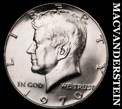 1970-D Kennedy Half Dollar- Silver Choice Gem Brilliant Uncirculated  #i4822