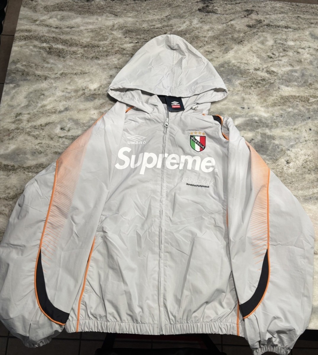 Supreme Umbro Grey Windbreaker Jacket | eBay