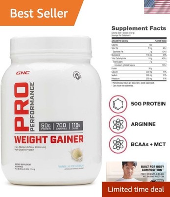 Pro Performance Weight Gainer - Double Chocolate 2.5 lb - 50G  Protein