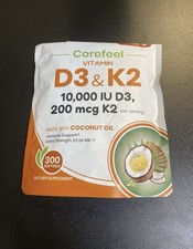 VEV Corefeel Vitamin D3 K2 10,000 IU 200mcg 3...