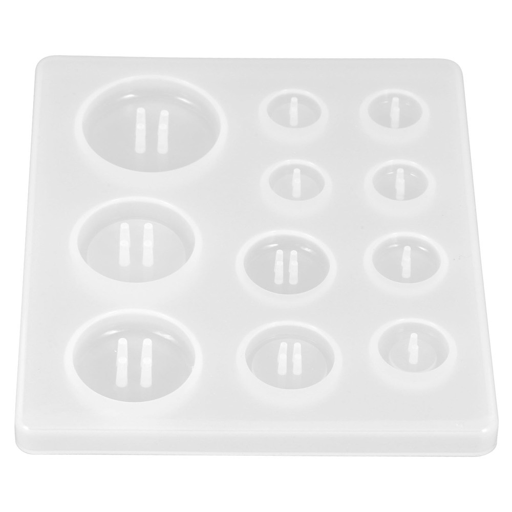 3Pcs Resin Epoxy Button Mold Silicone Multi-use Craft Mold for DIY Jewelry